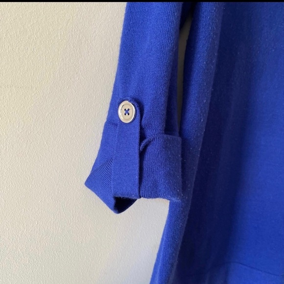 Royal Blue Cowl Neck Sweater - Picture 5 of 9